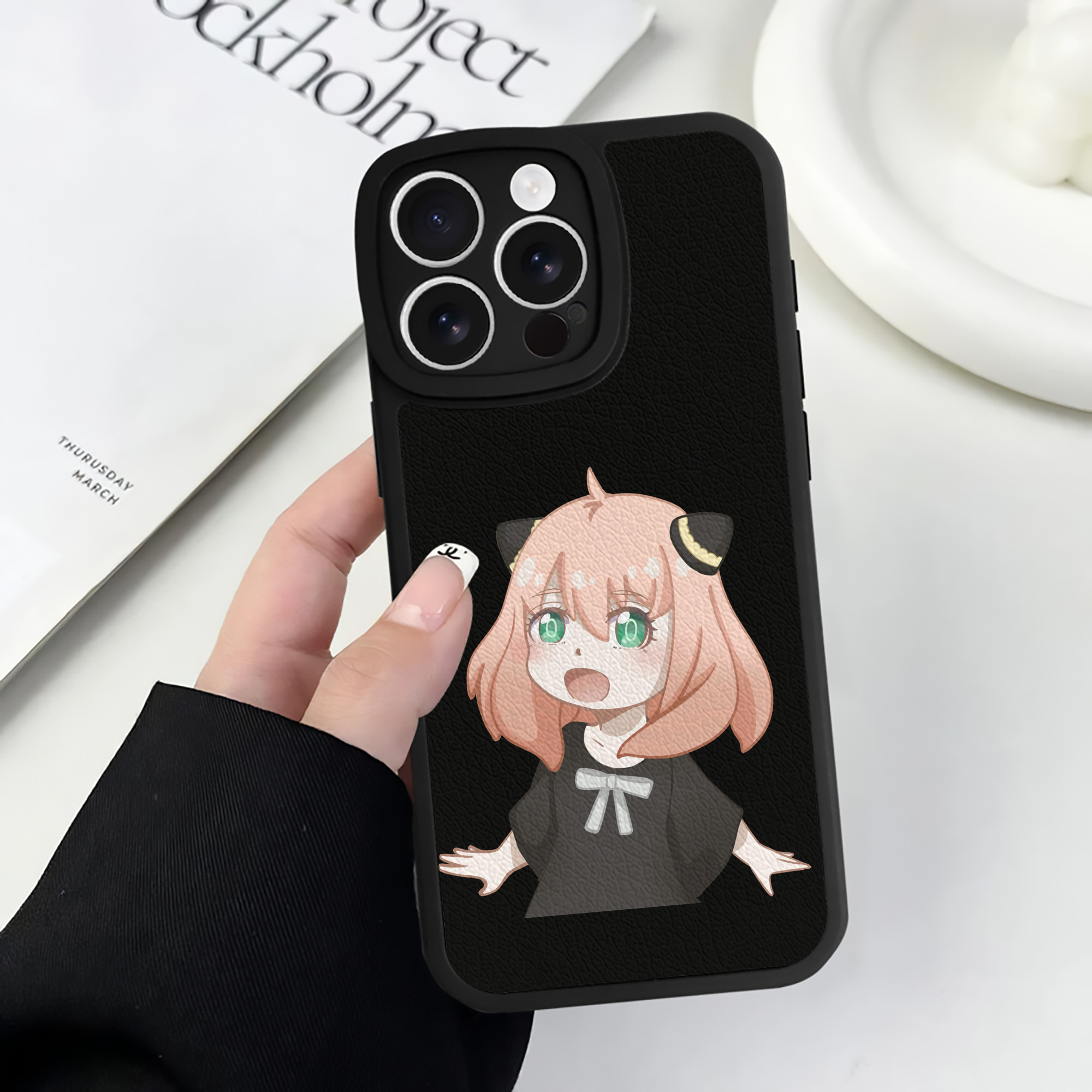 （画像用） SPY×FAMILY间谍家家酒 【iPhone 16シリーズ対応】シリコンスマホケース（レザー調） 材質：シリコン